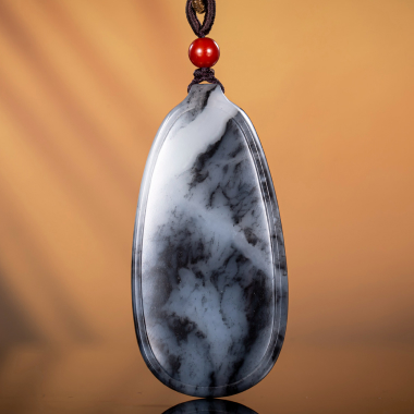 新疆和田玉青花籽料无事牌